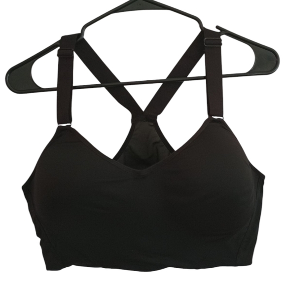 NWOT - MTA Sport Women's Black Sports Padded Bra 1X - Picture 2 of 5